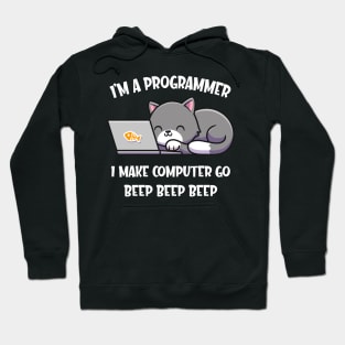 Funny Computer Cat Programmer Computer Scientist Hoodie